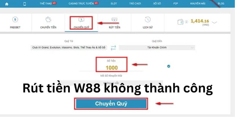 Người chơi rút tiền W88 bị khước từ nên biết